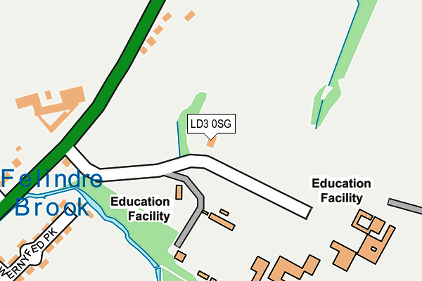 LD3 0SG map - OS OpenMap – Local (Ordnance Survey)