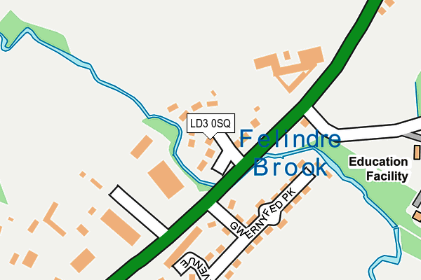 LD3 0SQ map - OS OpenMap – Local (Ordnance Survey)