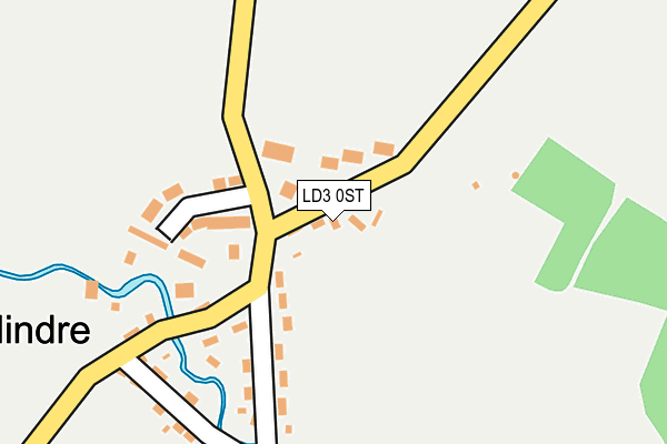 LD3 0ST map - OS OpenMap – Local (Ordnance Survey)