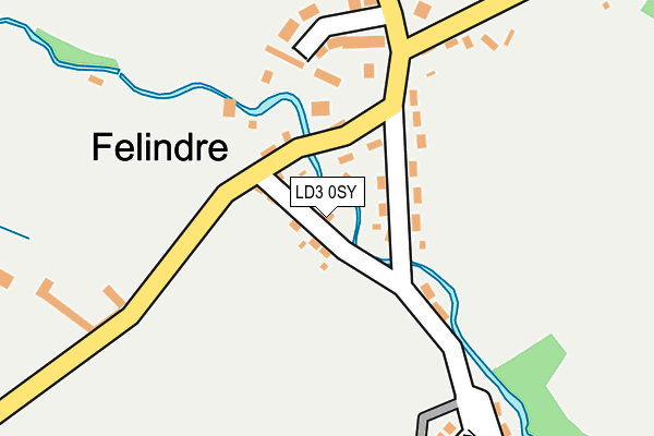 LD3 0SY map - OS OpenMap – Local (Ordnance Survey)