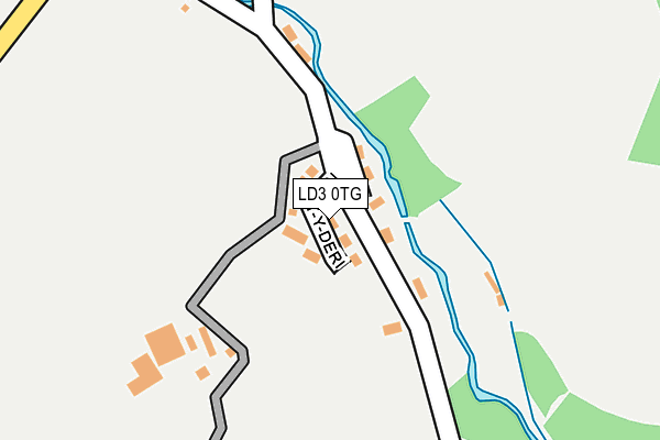 LD3 0TG map - OS OpenMap – Local (Ordnance Survey)