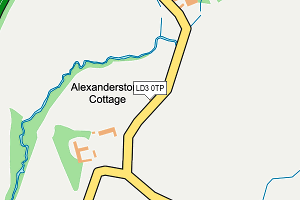 LD3 0TP map - OS OpenMap – Local (Ordnance Survey)