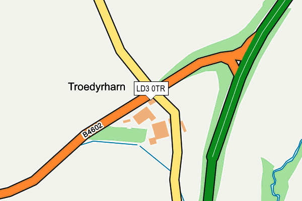 LD3 0TR map - OS OpenMap – Local (Ordnance Survey)