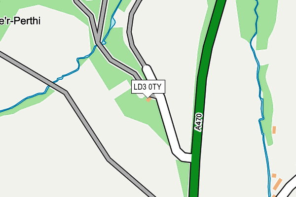 LD3 0TY map - OS OpenMap – Local (Ordnance Survey)