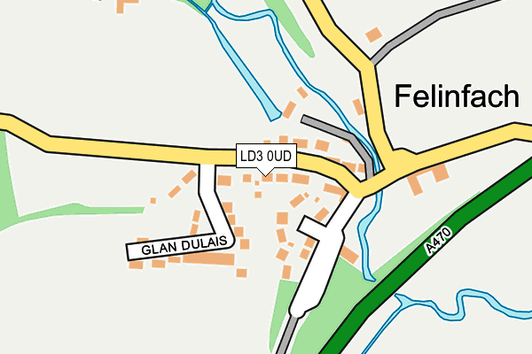 LD3 0UD map - OS OpenMap – Local (Ordnance Survey)