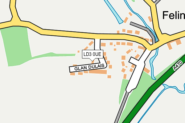 LD3 0UE map - OS OpenMap – Local (Ordnance Survey)