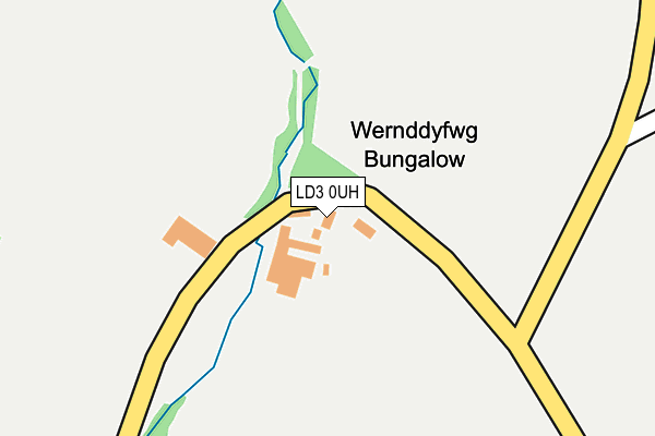 LD3 0UH map - OS OpenMap – Local (Ordnance Survey)