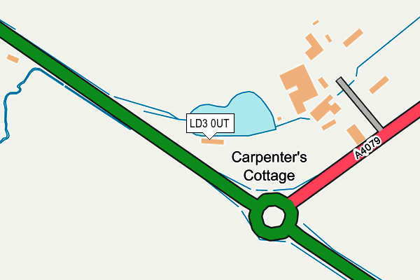 LD3 0UT map - OS OpenMap – Local (Ordnance Survey)