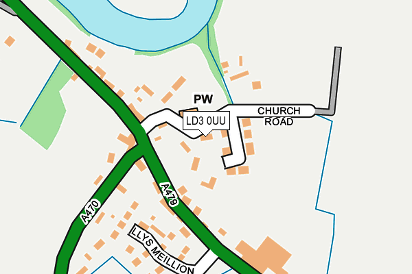 LD3 0UU map - OS OpenMap – Local (Ordnance Survey)