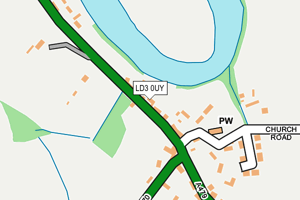 LD3 0UY map - OS OpenMap – Local (Ordnance Survey)