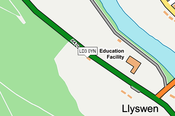 LD3 0YN map - OS OpenMap – Local (Ordnance Survey)