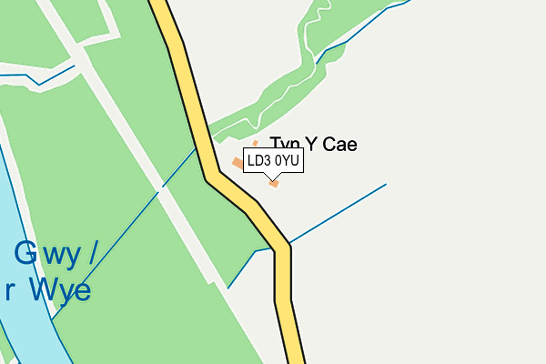 LD3 0YU map - OS OpenMap – Local (Ordnance Survey)