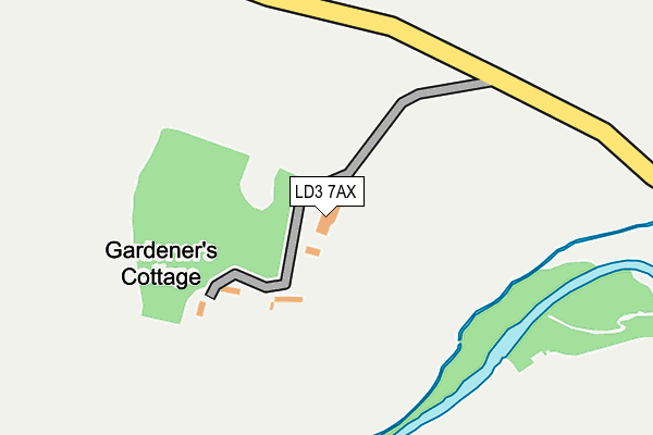 LD3 7AX map - OS OpenMap – Local (Ordnance Survey)