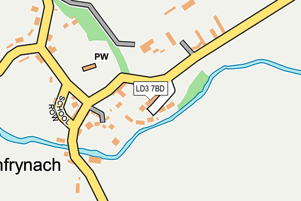 LD3 7BD map - OS OpenMap – Local (Ordnance Survey)