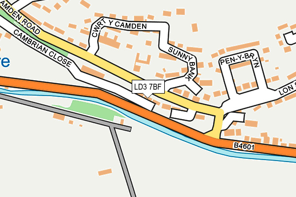 LD3 7BF map - OS OpenMap – Local (Ordnance Survey)