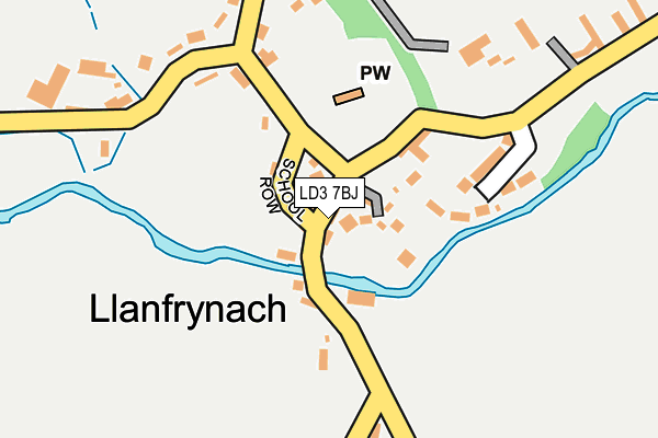 LD3 7BJ map - OS OpenMap – Local (Ordnance Survey)