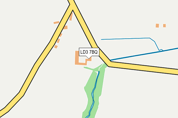 LD3 7BQ map - OS OpenMap – Local (Ordnance Survey)