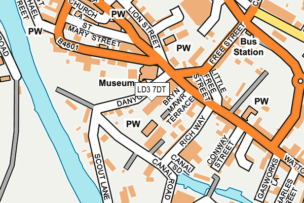 LD3 7DT map - OS OpenMap – Local (Ordnance Survey)