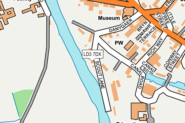 LD3 7DX map - OS OpenMap – Local (Ordnance Survey)