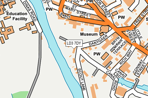 LD3 7DY map - OS OpenMap – Local (Ordnance Survey)