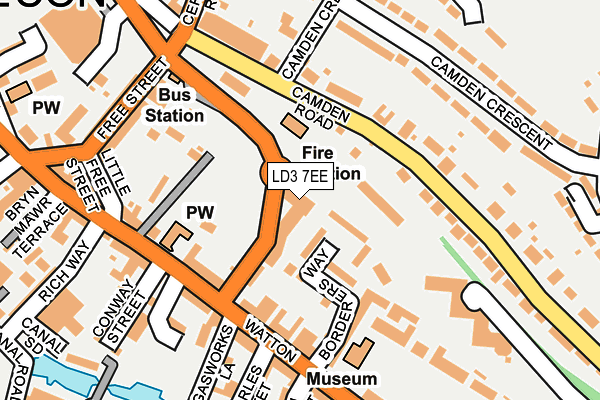 LD3 7EE map - OS OpenMap – Local (Ordnance Survey)