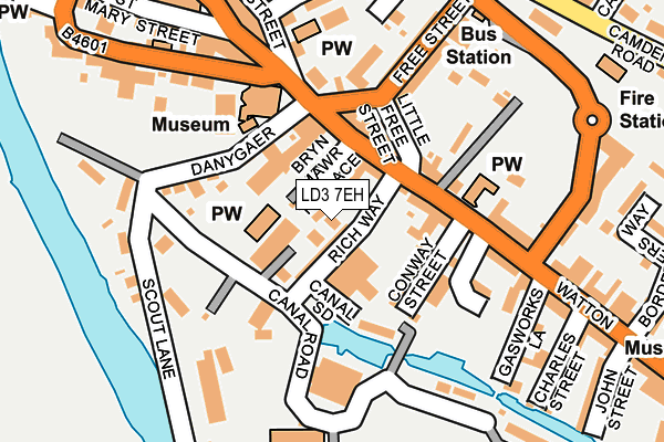 LD3 7EH map - OS OpenMap – Local (Ordnance Survey)