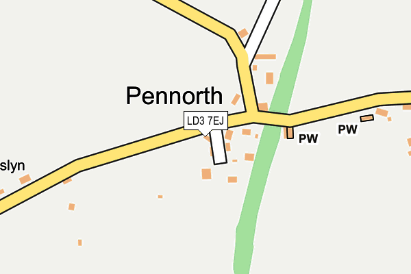 LD3 7EJ map - OS OpenMap – Local (Ordnance Survey)