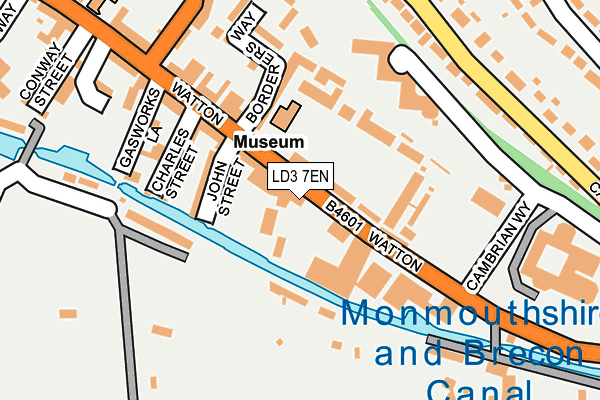 LD3 7EN map - OS OpenMap – Local (Ordnance Survey)