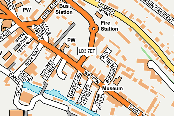 LD3 7ET map - OS OpenMap – Local (Ordnance Survey)