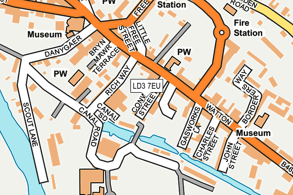 LD3 7EU map - OS OpenMap – Local (Ordnance Survey)
