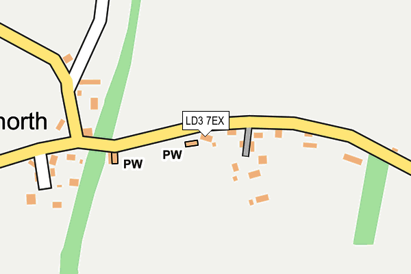 LD3 7EX map - OS OpenMap – Local (Ordnance Survey)
