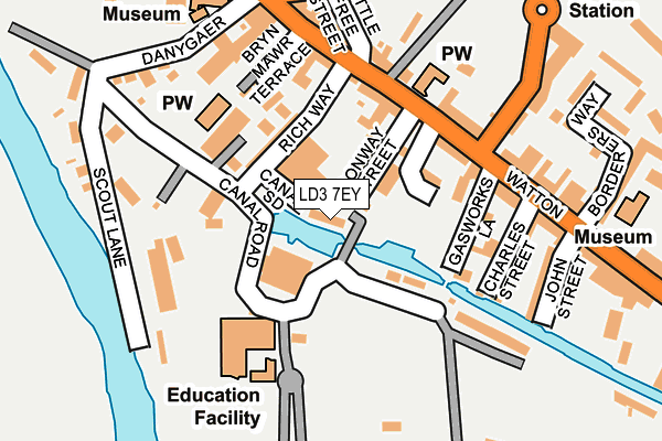 LD3 7EY map - OS OpenMap – Local (Ordnance Survey)