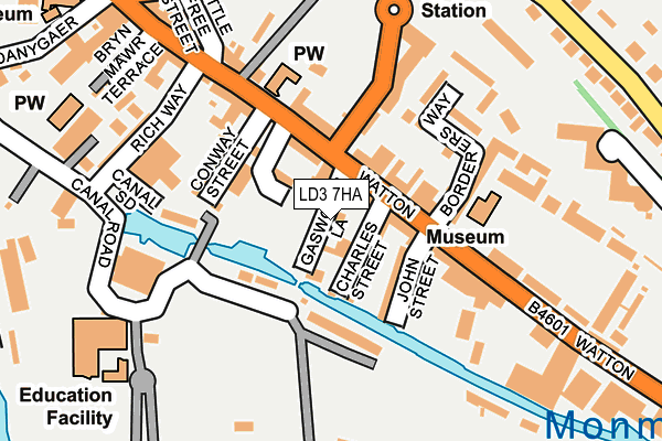 LD3 7HA map - OS OpenMap – Local (Ordnance Survey)