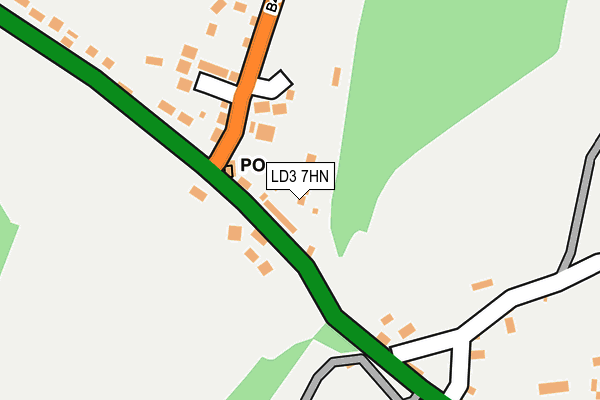 LD3 7HN map - OS OpenMap – Local (Ordnance Survey)