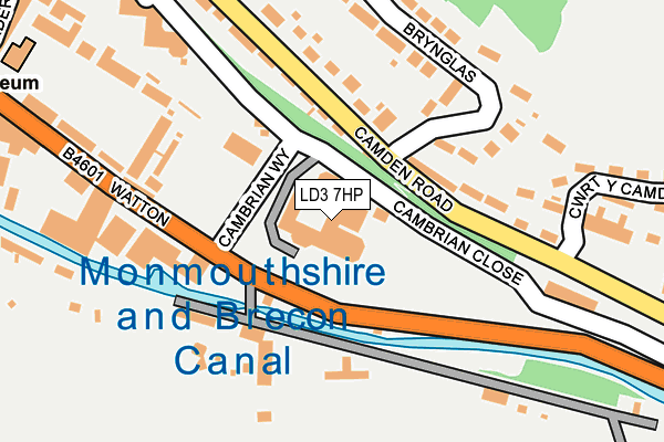 LD3 7HP map - OS OpenMap – Local (Ordnance Survey)