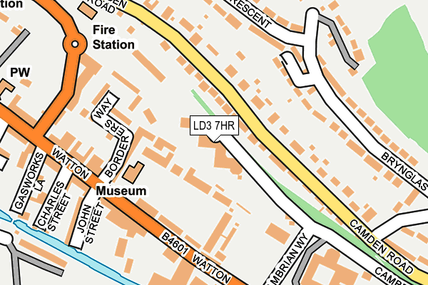LD3 7HR map - OS OpenMap – Local (Ordnance Survey)