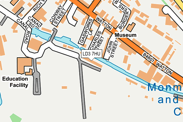 LD3 7HU map - OS OpenMap – Local (Ordnance Survey)