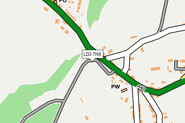 LD3 7HX map - OS OpenMap – Local (Ordnance Survey)