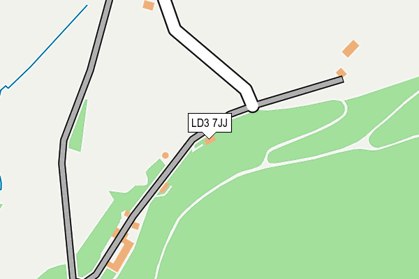 LD3 7JJ map - OS OpenMap – Local (Ordnance Survey)