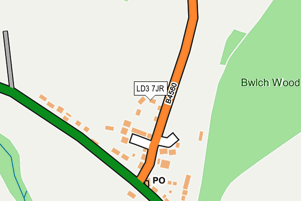 LD3 7JR map - OS OpenMap – Local (Ordnance Survey)
