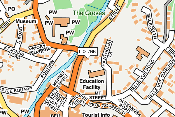 LD3 7NB map - OS OpenMap – Local (Ordnance Survey)