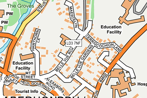 LD3 7NF map - OS OpenMap – Local (Ordnance Survey)