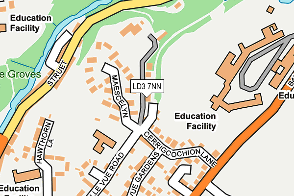 LD3 7NN map - OS OpenMap – Local (Ordnance Survey)