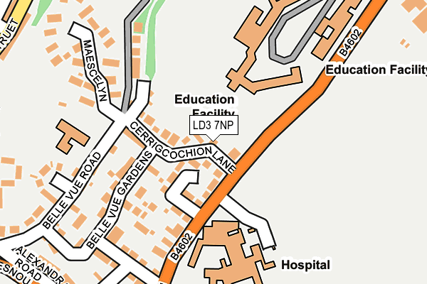 LD3 7NP map - OS OpenMap – Local (Ordnance Survey)