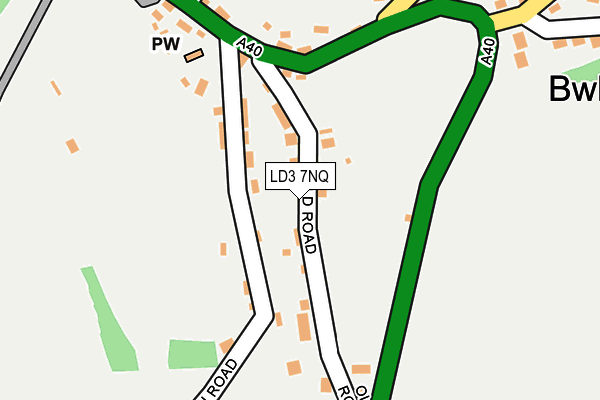 LD3 7NQ map - OS OpenMap – Local (Ordnance Survey)