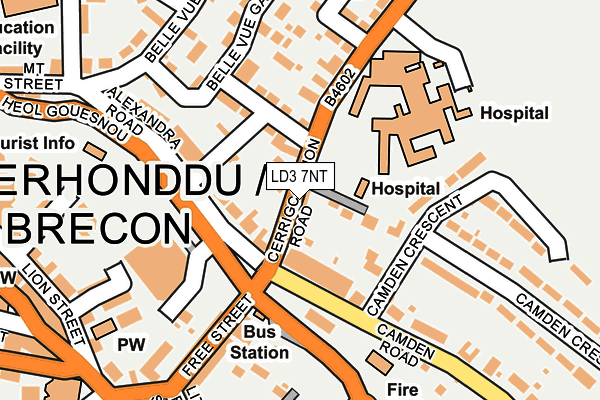 LD3 7NT map - OS OpenMap – Local (Ordnance Survey)