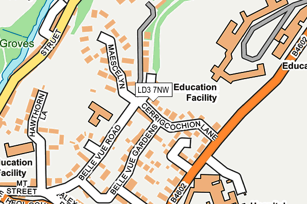 LD3 7NW map - OS OpenMap – Local (Ordnance Survey)