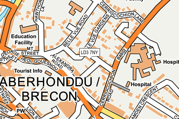 LD3 7NY map - OS OpenMap – Local (Ordnance Survey)