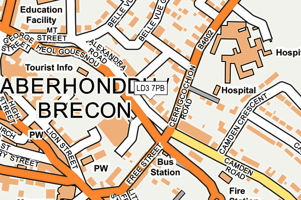 Map of OMG BRECON LIMITED at local scale