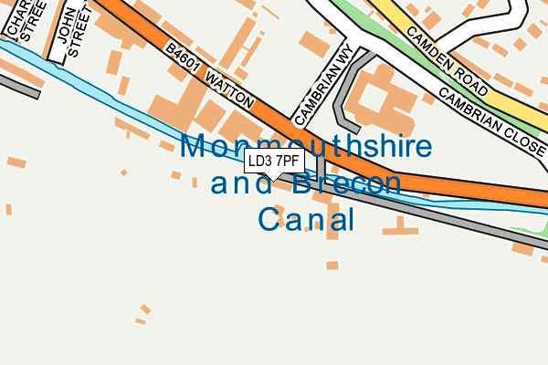 LD3 7PF map - OS OpenMap – Local (Ordnance Survey)